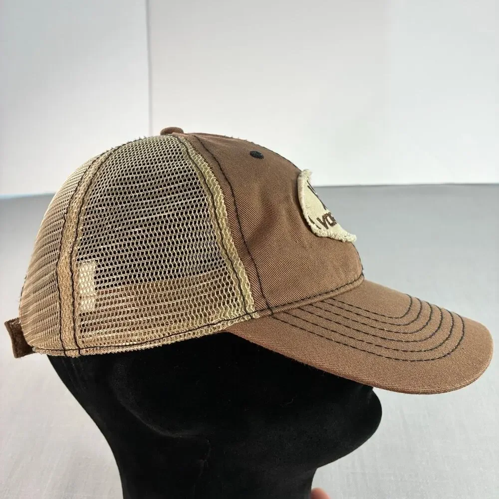 Vortex Optics Brown Mesh Trucker Hat Distressed Hunting Outdoor Cap OSFA